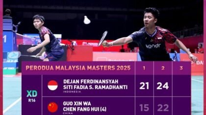 Hasil Malaysia Masters 2025: Dejan/Fadia Kalahkan Juara All England dan Lolos ke Perempat Final