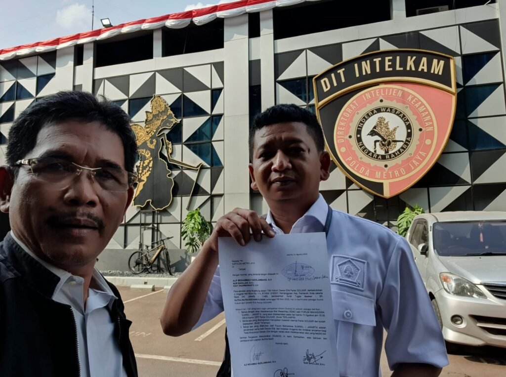 Tim Hukum Partai Golkar Kirim Dumas ke Polda Metro Jaya Terkait Rencana Aksi FMSS Jakarta