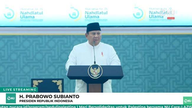 Prabowo Ucapkan Selamat kepada Pengurus Baru PBNU di Penutupan Muktamar NU ke-35
