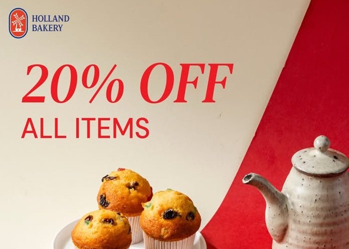 Diskon 20% Roti Holland Bakery dalam Promo Merdeka HUT ke-81 RI: Cara dan Ketentuan Ikut serta