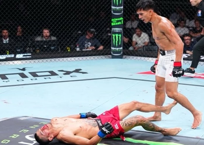 Bilal Hasan Debut Gemilang di UFC, KO Petarung Tak Terkalahkan Peru Nilson Rojas