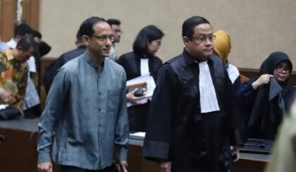 Nadiem Makarim Bantah Tuduhan Korupsi Chromebook dalam Pleidoi dan Minta Divonis Bebas