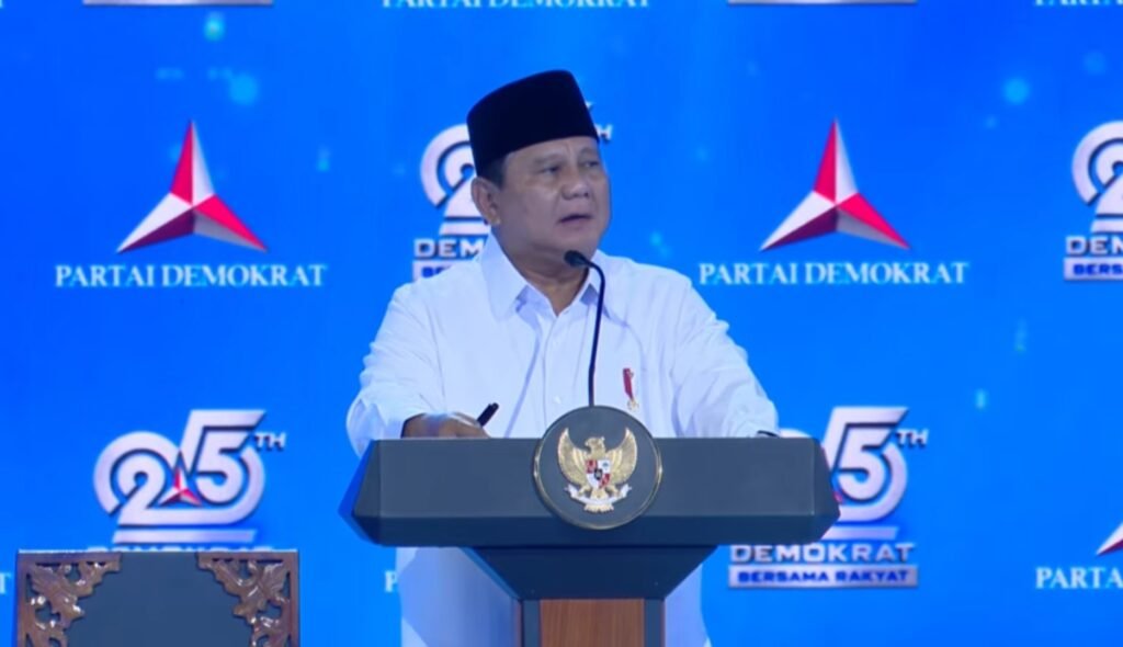 Prabowo Tanggapi Pidato Politik AHY di HUT ke-25 Demokrat dan Bahas Isu Bakar-bakar