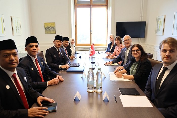 Menko AHY Ajak Kerja Sama Indonesia-Swiss di Sektor Air, Energi, dan Konektivitas