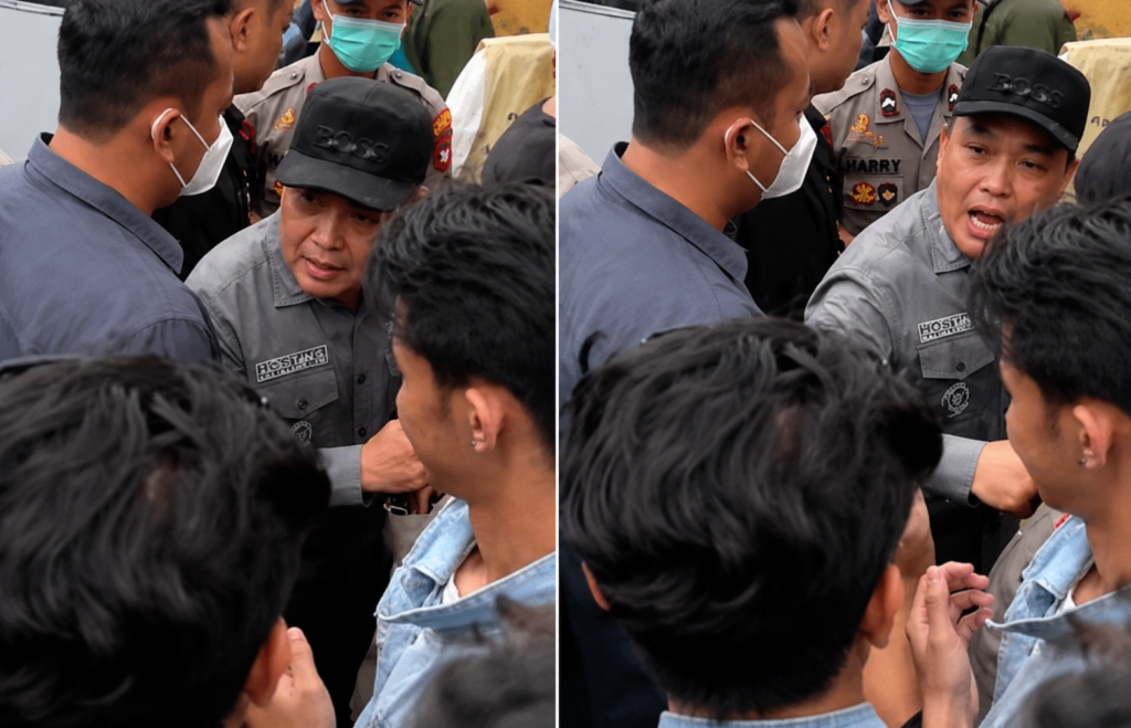 Gubernur Kalbar Ria Norsan Terlibat Cekcok dengan Mahasiswa Terkait Karhutla di Bundaran Supadio