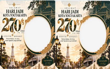 Twibbon Gratis HUT ke-270 Kota Yogyakarta 2026: Apa Temanya?