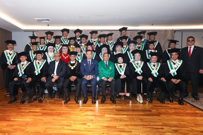 Menko AHY menjadi narasumber pembekalan Wisuda Sarjana dan Pascasarjana UNAS di Jakarta International Convention Center (JICC), Senayan, Jakarta